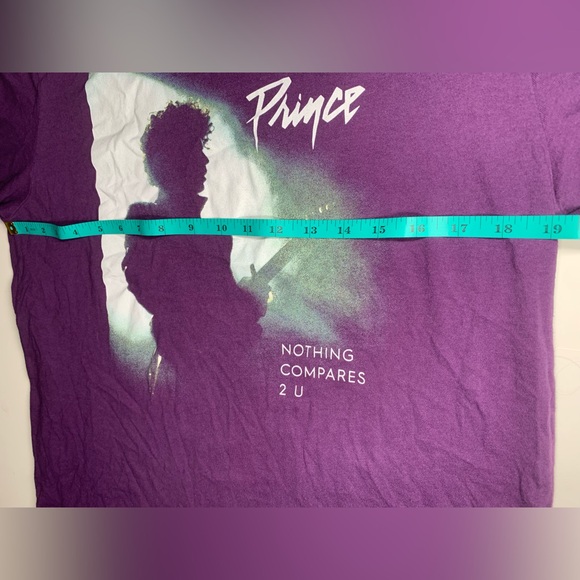 Prince T Shirt Nothing Compares 2 U Purple Shirt Size Medium - Picture 7 of 11